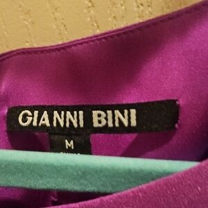 Gianni Bini Vibrant Purple Dress With Embroidery Size Medium